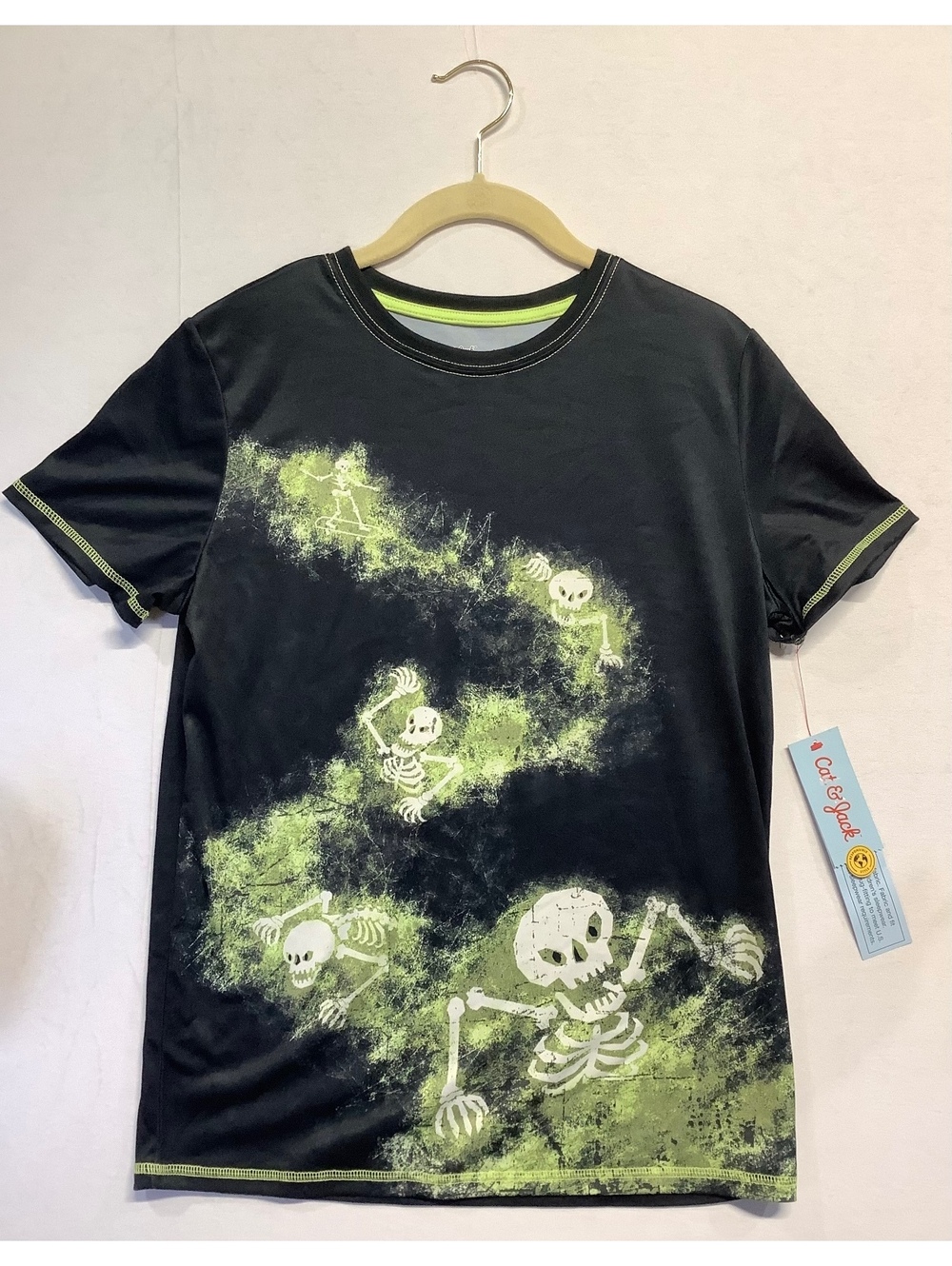 NWT Cat & Jack Boys' Skeleton Graphic Sleepwear XL (14)